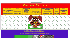 Desktop Screenshot of cartooncritters.com