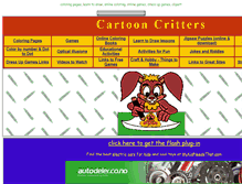 Tablet Screenshot of cartooncritters.com